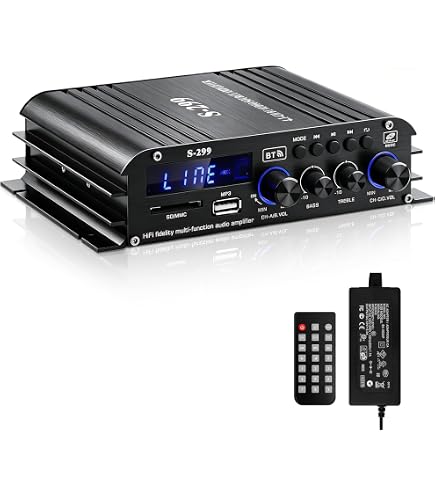Amazon.com: Bluetooth 5.0 Audio Power Amplifier AK-380 400W+400W